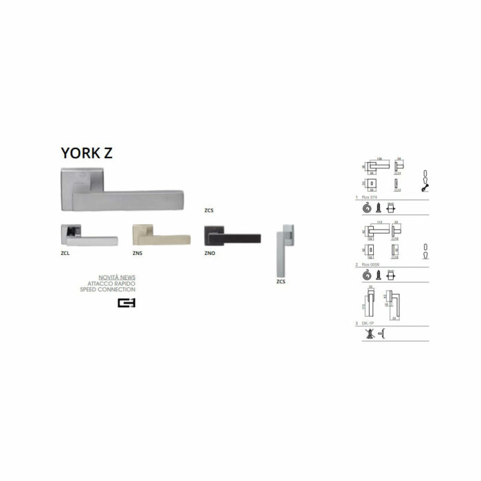 Maniglia Ghidini mod. York Z - immagine 3